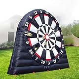 GIZMIT Outdoor-Fußball-Dartscheibe, aufblasbares Outdoor-Fußball-Dart-Ziel – inkl. Aufbewahrungstasche, Gebläse und Luftpumpe – Riesen-Fußball-Dartscheiben-Set mit 8 Fußbällen A-10FT