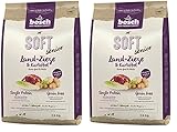 Bosch HPC Soft Senior Ziege & Kartoffel | halbfeuchtes Hundefutter für ältere | ernährungssensible Hunde Aller Rassen | Single Protein | Grain-Free | 1 x 2.5 kg (Packung mit 2)