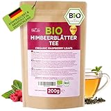 He-Ju Bio Himbeerblättertee 200g – geschnittene Himbeerblätter für besondere Zeiten – naturbelassener Kräutertee für Frauen, vegan & regional verarbeitet