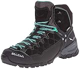 Salewa WS Alp Trainer Mid Gore-TEX Damen Trekking- & Wanderstiefel, Schwarz (Black Out/Agata), 41 EU