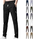 Generisch Herren Jogginghose Lang Sporthose Leichte Atmungsaktiv Trainingshose Fitness Freizeithose Sommer mit Taschen Sweatpants Jogginghosen Männer Streetwear Yogahose