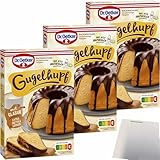 usy Bundle für Dr. Oetker Gugelhupf Rührkuchen Backmischung 3er Pack (3x525g Packung) + usy Block