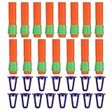 minkissy Kunststoff Buntstiftverlängerungshalter mit integriertem Anspitzer 20 Stück Tragbar für Künstler und Schüler Praktische Buntstiftkappen fürs Büro und Zuhause