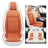 BEDIFF Autositzbezüge Universal passend für BMW E39 F10 E60 F30 E46 E36 X1 E84 E90 Serie 1 E87 F20 E46 Tuning E60 X5 E53 F30 E70 Autozubehör Orange