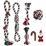 Aitmexcn Hundespielzeug Seil, 7 Pcs Hundespielzeug Set Unzerstörbar für Kleine mittelgroßen große Hund, Interaktiv Dog Rope Toy für Tug of War