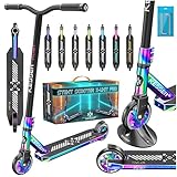 KESSER® Stunt Scooter X-Limit-Pro 360° Lenkung Funscooter Stuntscooter mit Ständer ABEC 9 Kugellagern, 110mm PU Räder, mit Ständer,Kickscooter Tretroller Cityroller Trick Roller für Kinder Erwachsene