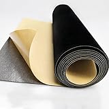 Dicker Selbstklebender Weicher Samtschubladen -liner Für Schmuckkasten Dekoration Peel Und Stick Herde Flocking Futterstoff(Size:1.5mx5m,Color:Schwarz)