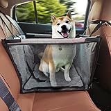 Hunde-Autositz für große Hunde, Sitzverlängerung für Auto, großer Hundeautositz, wasserdichte Materialien halten Ihr Auto sauber (grau)