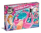 Clementoni Crazy Chic Superstar Nageldesign - Nagelstudio für Kinder ab 6 Jahren - Inkl. Nagellacke, Sticker, Glitzer & Nageltrockner 18730