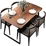 Nordischer Esstisch aus Massivholz, einfacher Esstisch, Küchenmöbel (Größe: 160 x 70 x 75 cm)