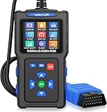 OBD2 Diagnosegerät Auto, OBD2 Scanner, Fehlerauslesegerät KFZ Diagnosewerkzeuge für Alle OBD II Fahrzeuge,13 Sprachen,9 OBD2 Modi,Spannungserkennung,One Touch I/M,Fehlercode Auslesegerät für Auto