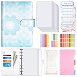 Luminzo Budgetplaner A6, Geldfach & Kartenfächer, Sparmappe für Bargeld nach Umschlagmethode, Inkl. Budgetblätter, Geldsparmappe für Cash Stuffing (13,5 x 18,8 cm), Mandala