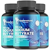 Butyrate Kapseln (SPAR-SET) PREMIUM: 550mg je Kapsel mit 80% Buttersäure | Sodium Butyrate Kapseln - Deutsche Herstellung - SUPPLENATURA®