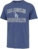 47 MLB Herren Union Arch Franklin Team Color Primary Logo Word Mark Kurzarm T-Shirt, Los Angeles Dodgers, XL