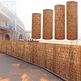 Sichtschutzmatte Schilfrohrmatte 50 60 70 80 90 100 120 140160cm Hoch Bambusmatte Natürlicher Schilfrohr Balkonsichtschutz, Balkon Bambus Zaun Garten-Schattenspender