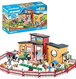 PLAYMOBIL MyLife 71599 Tierhotel 'Pfötchen', große Pension mit 10 Tieren, tollem Pflegezubehör und süßen Dekostickern, detailreiches Spielzeug für Kinder ab 4 Jahren