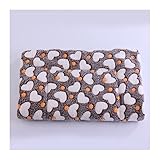 DGOINGPI Hundebett Katzenbett, Hundebett, Haustierdecke, Katzensofa, Welpen-Isomatte, niedlicher Kleiner großer Hundematratze-Teppich Katzenbett(Corn Color,55 80 cm)