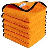 MR.SIGA Mikrofasertücher Auto Trockentuch Putztücher für Haushaltsreinigung und Autopflege, Ideales Auto Poliertuch zur Reinigung von Motorrad & Fahrrad 6 Stück