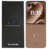 Motorola RAZR 50 Ultra 5G XT2451-3 512GB + 12GB RAM Dual-SIM (Nano, eSIM) entsperrtes Android 14 Flip Smartphone - Mokka-Mousse