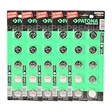 PATONA Premium CR2032 Lithium Batterie 3V 240mAh, 50er Pack (5×10 Blister) – Knopfzellen für Uhren, Autoschlüssel, Fernbedienungen, Spielzeug, Fitness-Tracker, Fahrradcomputer, medizinische Geräte