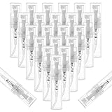 REFORUNG 60 Stück Parfümzerstäuber 3ml Kunststoff Parfum Zerstäuber Plastik Sprayflasche Mini Sprühflasche Nachfüllbar Sprühflaschen zum Befüllen Tragbar Leer Spray Flasche für Kosmetik Reisen