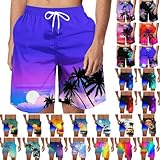 Angebote Des Tages Heute Badehose Herren Aufdruck Badeshorts Schnelltrocknend Shorts Sommer Schwimmhose Kurze Hosen Atmungsaktiv Bademode Große Größen Schwimmshorts Verstellbare Tunnelzug Jogginghose