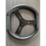 Go-Kart Buggy Racing Cart Lenkrad, 300 mm 320 mm Aluminiumrahmen + PU-Schaumstoff Kart Racer Zubehör (300 mm)