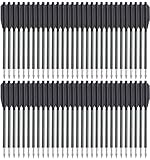 WANVZMR 6,3'Aluminium Pistole Armbrust Bolzen Pfeile mit Stahlspitzen Jagdpfeile für 50 lb/80lb Pistolenarmbrust Präzisionsziel kleine Jagd Bogenschießen Mini Armbrustpfeile 12/36/60Pack (60stk black)