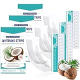 Zahnaufhellung Whitening Strips, 7 Stück Teeth Whitening Strips, Coconut Mint WhiteningStrips, Bleaching Stripes für Empfindliche Zähne, Zähne Aufhellen, Schnelles Entfernen Aller Flecken (3)