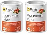 Raab Vitalfood® Bio Hagebutten Pulver (150 g) - Premium-Sorte AP-4® Hagebutte aus dem Süden von Chile, mit natürlichem Vitamin C für eine normale Kollagenbildung & Knorpelfunktion, ohne Zusätze