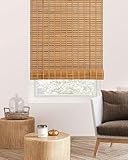 FoundGo Retro Bambus Rollo 60x120cm [50-120cm Breit] Fenster Rollo aus Bambus für Innen, Sichtschutz Sonnenschutz Bambusrollo Jalousie für Tür & Fenster (Breite x Höhe)