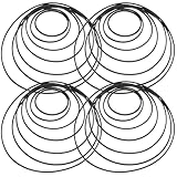 HOMOCONO 50 Stück Quadratische Kassettenrekorderriemen aus Langlebigem Gummi 2/3mm Tonbandgeräte und DVD Laufwerksantriebsriemen für Reparatur und Wartung