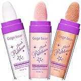 FRCOLOR 3 Stück Highlight-pulver Liner Palette Feen-highlight-tätscheln Highlight-klopfpuder Pastell-textmarker Bühnen-make-up Machen Fleck Einstellung Glitzer-kleckspulver Gel Plastik