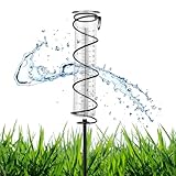 17cm Regenmesser für Garten Frostsicher - Outdoor Regenmesser Glas Regenwassermesser Niederschlagsmesser mit Metallpflock, Regenmesser mit Erdspieß Dekorativ für Hof Deck Landschaft Gartenzubehör