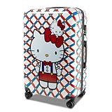 Xonic Design Reisekoffer - Hartschalen-Koffer mit 360° Leichtlauf-Rollen - hochwertiger Trolley mit Zahlenschloss Polycarbonat in M-L-XL oder Set (Kitty, XL)