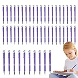 zjhukfmc Signature Pen, 50 x Metall-Klickstift, multifunktionales modisches Schreibwaren mit silbernem Clip, Schreibstift für Profis, Lehrer, Studenten, Reisetagebuch, Schultreffen