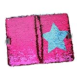 TOYANDONA Notizbuch Mit Paillettenstickerei – Abschließbares Tagebuch Für Mädchen – Kindertagebücher – Tagebuch Für Teenager-mädchen Mit Schlüssel
