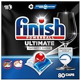 Finish Ultimate Infinity Shine Spülmaschinentabs – Geschirrspültabs für Tiefenreinigung, Fettlösekraft und Glanz mit Schutzschild – 80 Finish Caps