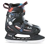 FILA Kinder J-one Ice Hr Schlittschuhe, schwarz/Rot/Blau, L/36-40 EU