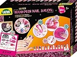 Lena 42654 Mani-Pedi Nail Salon Nagelstudio Kinder Kreativset für Mädchen ab 8 Jahren - Nagelset für stylische Nail Art inkl. Nagelformer, Nagel-Design-Drucker, Strass & Nageltrockner