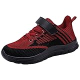 POIUIYQA Turnschuhe Jungen Leicht Sportschuhe Atmungsaktiv Hallenschuhe rutschfeste Outdoor Kinderschuhe Mesh Kinder Sneaker Sport Laufschuhe Sommer Schuhe