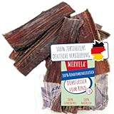 MERVELA® Dörrfleisch für Hunde 2kg | Rinderdörrfleisch | Trockenfleisch | gesunder Hundesnack aus Deutscher Herstellung | 100% Rindfleisch und natürlicher Kausnack