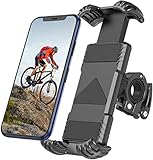Riapow Handyhalterung Fahrrad Handyhalter Motorrad - Universal Fahrrad Handyhalterung 360° Drehung Einstellbare Abnehmbare Motorrad Handy Halterung für 4,9-6,8 Zoll Smartphone
