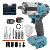 Akku-Schlagbohrschrauber 18V,mit3-Gang Getriebe,variable Drehmomentvorwahl,Softgriff,kompakt und leicht,20 Zubehörteile,für DIY-Büro und Garten