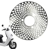 Stahl-Scheibenbremsrotor für Motorräder und E-Bikes – 220 mm Ersatzrotor | Scheibenbremse für Elektrofahrräder, Motorradteile, sanfte Bremsleistung, installiert