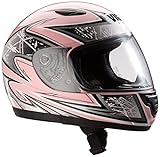 Kinder Motorradhelm pink HL808 - XS