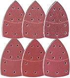 72-Teilige SchleifbläTter, Maus- Und Schleifen-Schleifpads Schleifpapier FüR Mehrfachschleifer, Je 12 StüCk Verschiedene KöRnungen 40/60/80/120/180/240, EinschließLich Aller KöRnungen, Grob Bis Fein