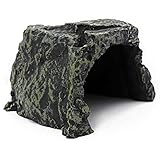 M.Z.A Aquarium Deko Höhle Verstecke für Reptilien Fische Frosch Schildkröte Axolotl, Aquarium Dekoration Felsen Reptilien Sonnenversteck Habitat Dekoration Ornament