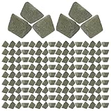 FIXOSHEE 4 * 4 Keramisches Poliermittel Dreieck Schleifmittel aus Siliziumkarbid für Vibrations Trommelpolierer Feinpolitur von Schmuck und Edelsteinen 450g Packung