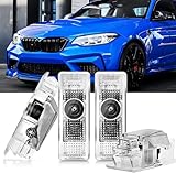 4 Stück Autotür Licht Projektor BMW Logo Unterbodenbeleuchtung Auto für 1 2 3 4 5 6 7er M GT X1 X3 X4 X5 X6 Türprojektoren Zubehör, LED Auto Türbeleuchtung Einstiegsbeleuchtung